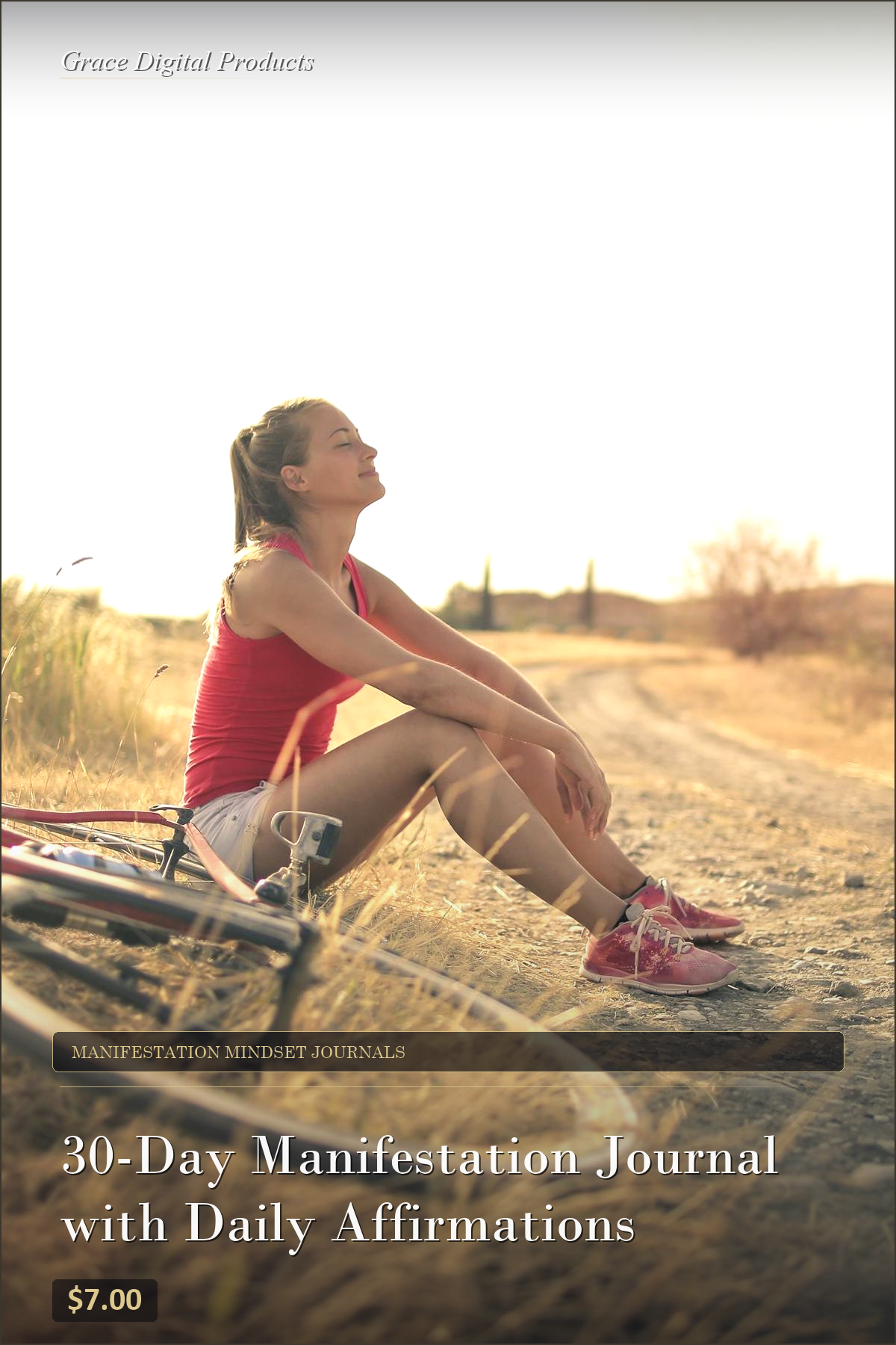 30-Day Manifestation Journal with Daily Affirmations — Grace Digital Products | Instant Digital Download