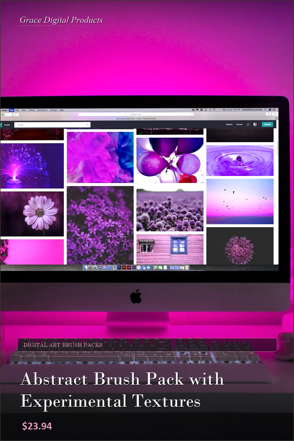 Abstract Brush Pack with Experimental Textures — Grace Digital Products | Instant Digital Download