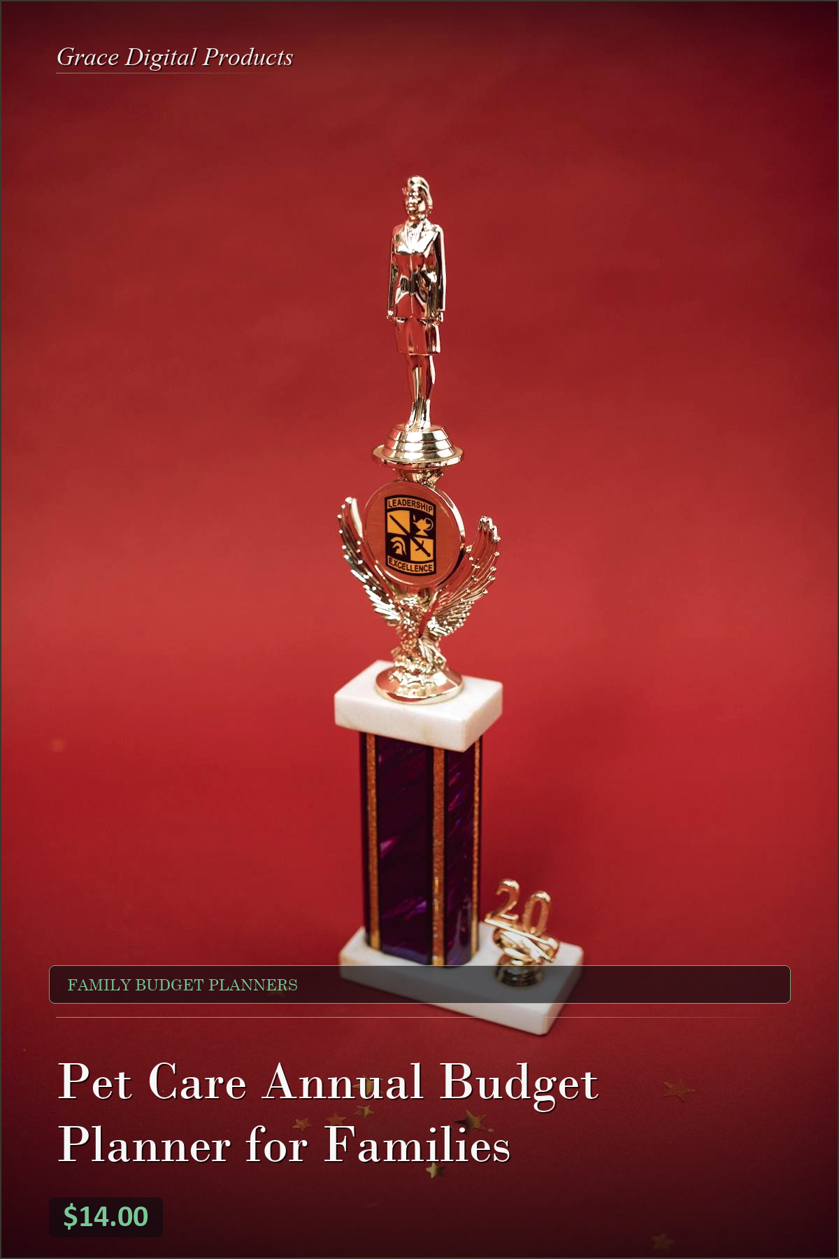 Pet Care Annual Budget Planner for Families — Grace Digital Products | Instant Digital Download