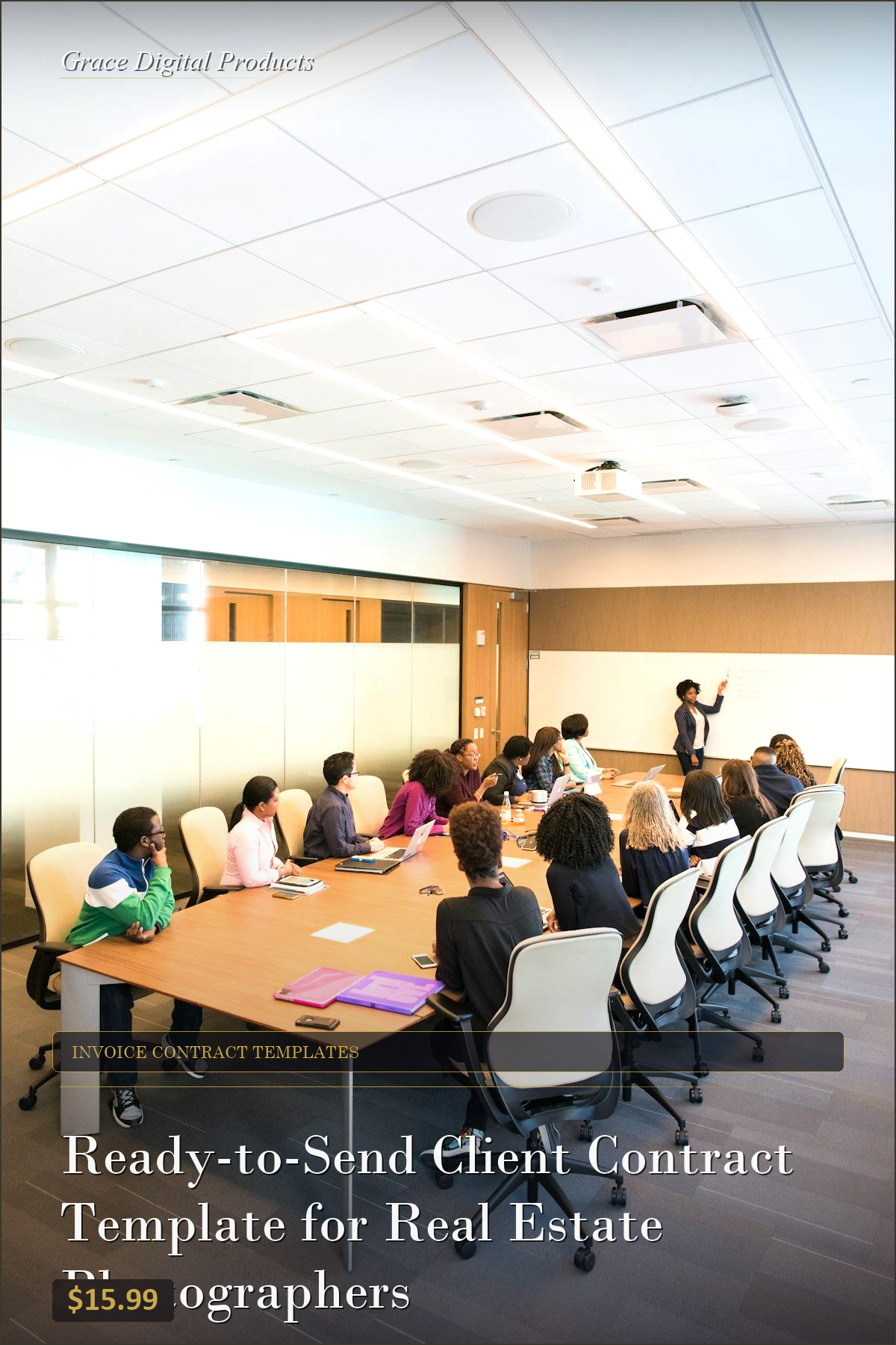 Ready-to-Send Client Contract Template for Real Estate Photographers — Grace Digital Products | Instant Digital Download